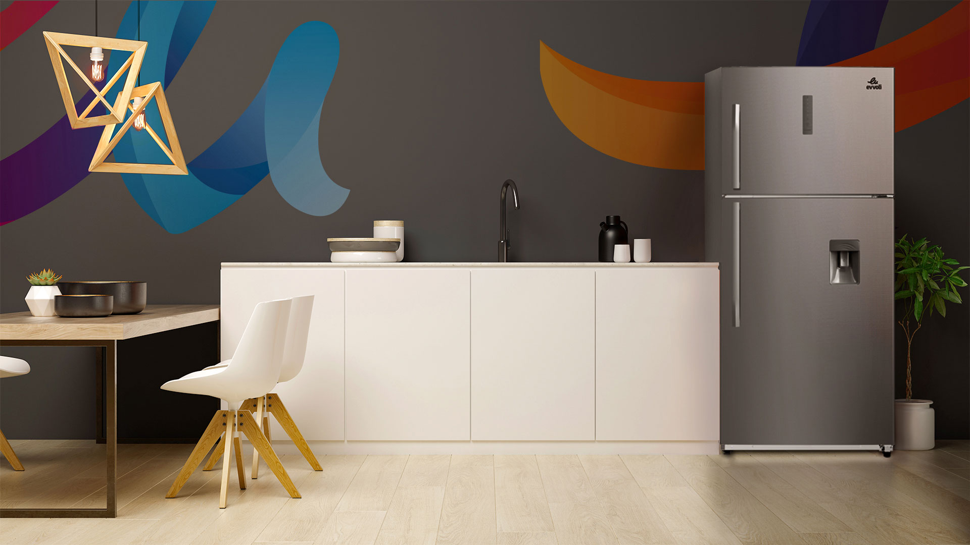 Evvoli-refrigerator-648Ms-silver_OP